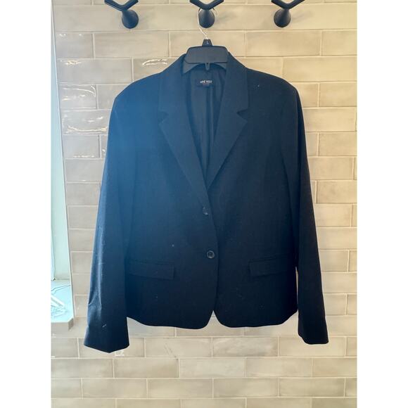 Nine West Black Blazer Women’s Size 16 Classic 2-Button Career Jacket Plus - Picture 2 of 4
